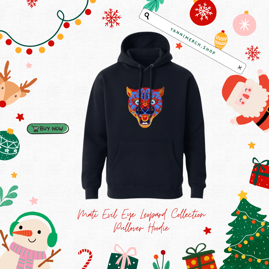 Mati Evil Eye Leopard Collection Pullover Hoodie